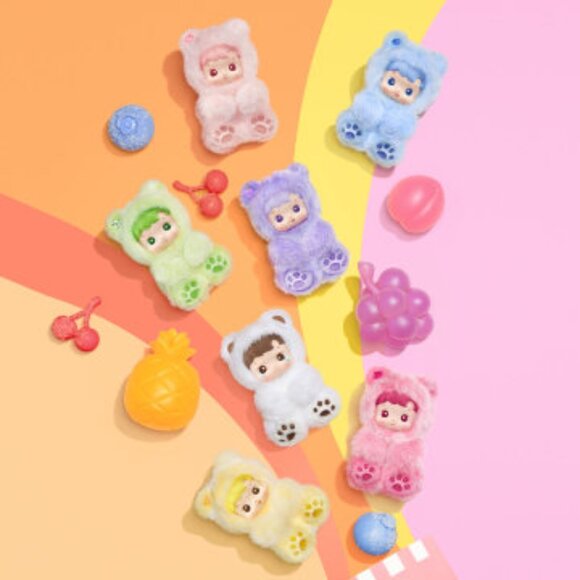 Authentic POP MART HACIPUPU Gummy Bear Series- Vinyl Plush Pendant BLIND BOX - Picture 5 of 5